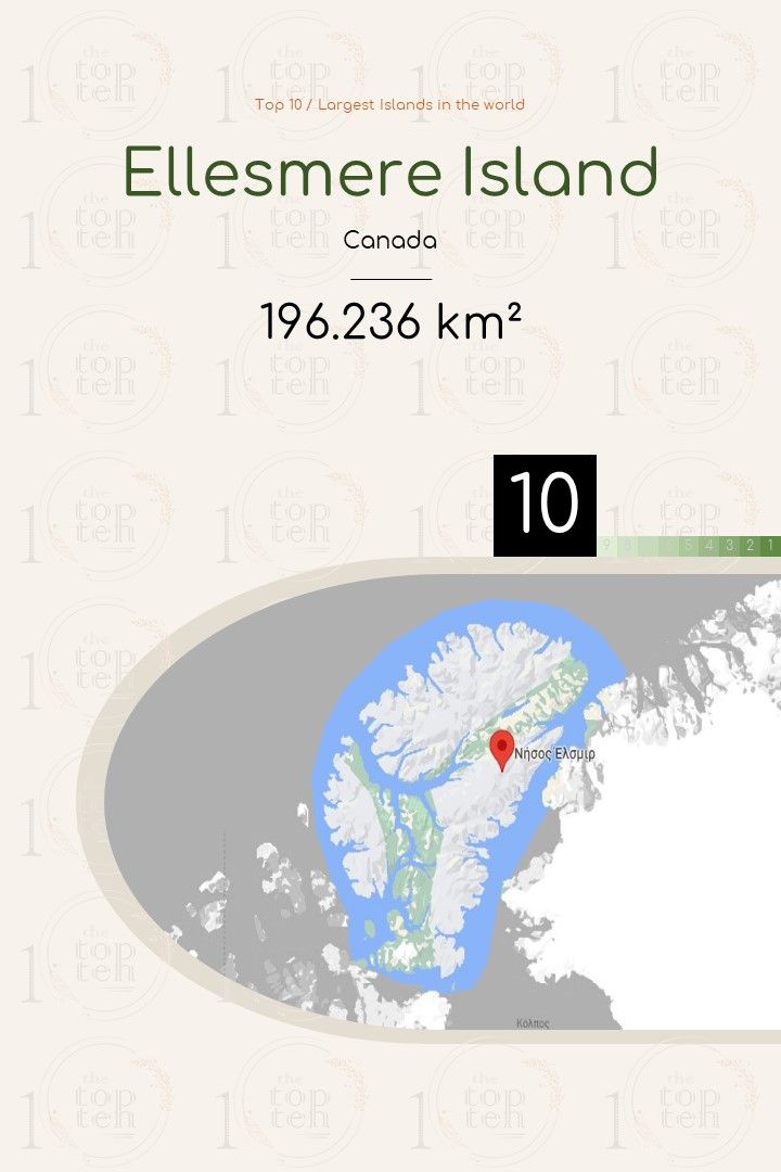 Top 10 / Largest Islands in the world theTopTen / Τα Κορυφαία