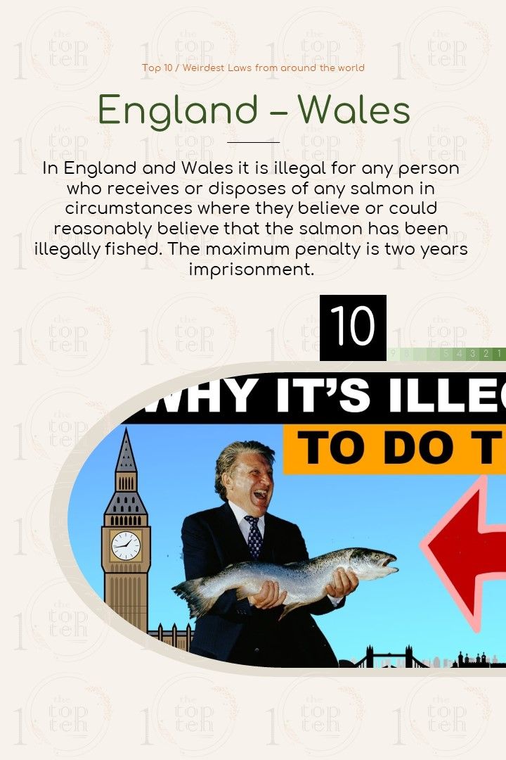 Top 10 / Weirdest Laws from around the world theTopTen / Τα Κορυφαία Ομορφότερα Αγαπημένα